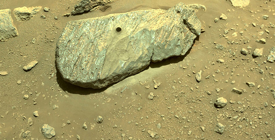 La Nasa confirma que el «rover Perseverance» obtuvo un fragmento de roca de Marte