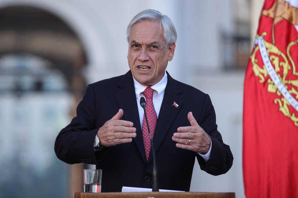 Sebastián Piñera hizo un llamado a Chile para celebrar resultados electorales de forma pacífica