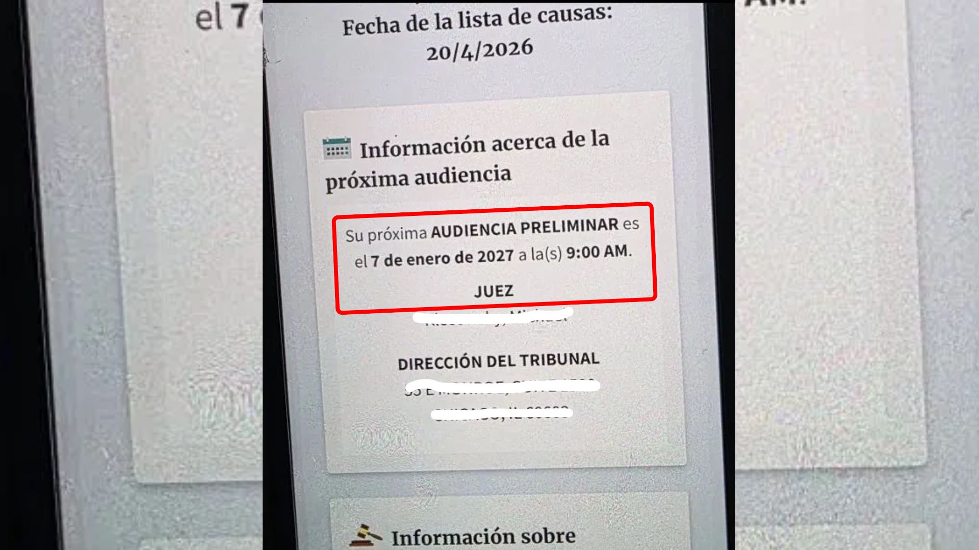 citación de la Corte de Inmigración en EEUU 2026