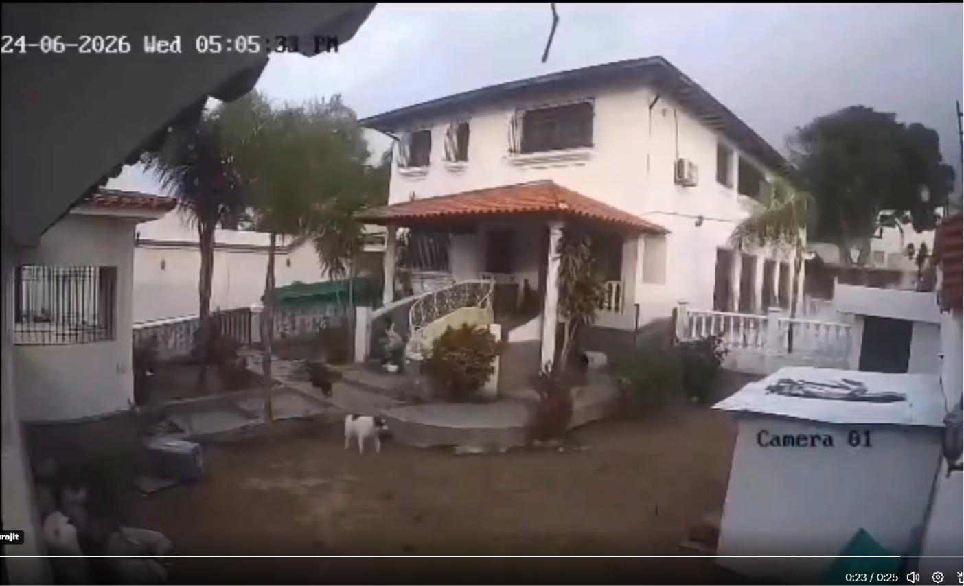 Video muestra la fuerza brutal del terremoto del 24 de junio en una vivienda