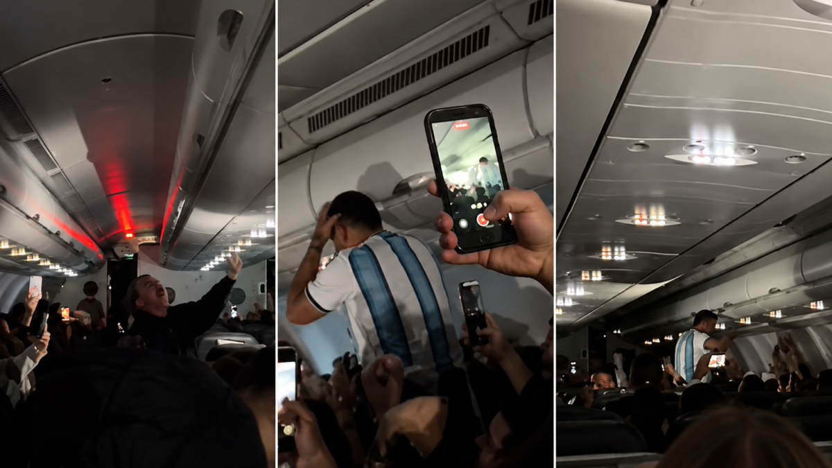 [Video] Un piloto español hizo creer a pasajeros argentinos que Argentina fue campeón